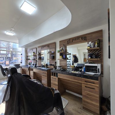 Barbershop before the marble venetianplaster | Nurenovation