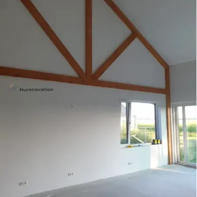 Fresh white plaster an paint | Nurenovation