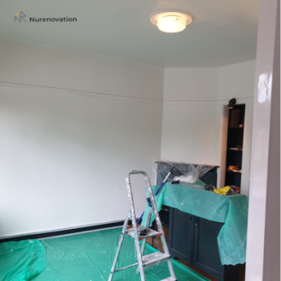 Diner room before a fresh layer of plaster | Nurenovation